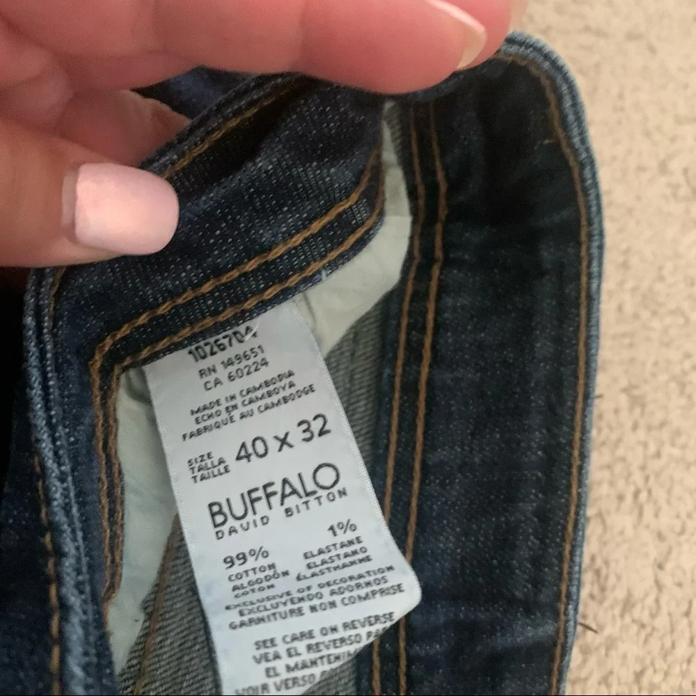 EUC Mens Buffalo Straight Stretch Jeans 40x32